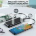 Повербанк 10000mAh Choetech B654 Black 22.5W QC3.0 PD3.0 вбудовані кабелі Type-C та Lightning
