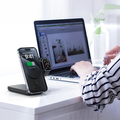 Повербанк з підставкою 10000mAh Choetech B750 Black QC3.0 PD3.0 бездротова зарядка смартфонів та Apple Watch Повербанк з підставкою 10000mAh Choetech B750 Black QC3.0 PD3.0 бездротова зарядка смартфонів та Apple Watch