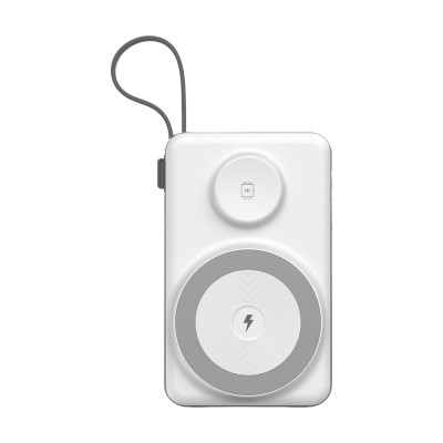 Повербанк 10000mAh Choetech B695 White QC3.0 PD3.0 беспроводная зарядка смартфонов и Apple Watch