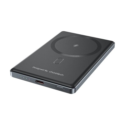 Повербанк 5000mAh Choetech B738 Black QC3.0 PD3.0 бездротова магнітна зарядка Повербанк 5000mAh Choetech B738 Black QC3.0 PD3.0 бездротова магнітна зарядка
