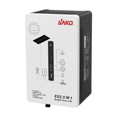 Система резервного живлення (інвертор та батарея) Sako Alpha-ESS-500W/1KWh настінна. Потужність 500 Вт, енергоємність 1004.8 Вт*год, LifePO4 Система резервного живлення (інвертор та батарея) Sako Alpha-ESS-500W/1KWh настінна. Потужність 500 Вт, енергоємність 1004.8 Вт*год, LifePO4