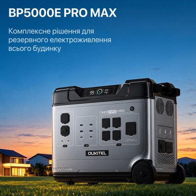 Портативна зарядна станція OUKITEL P5000E Pro Max 6000W 5120Wh
