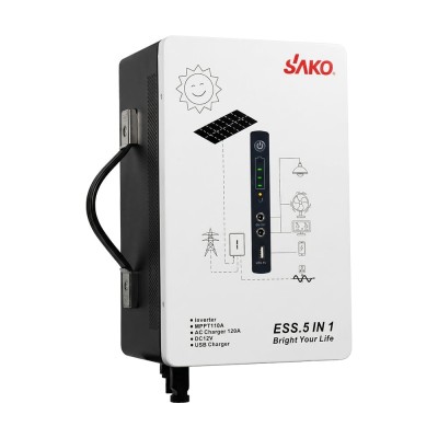 Система резервного живлення (інвертор та батарея) Sako Alpha-ESS-500W/1KWh настінна. Потужність 500 Вт, енергоємність 1004.8 Вт*год, LifePO4