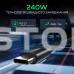 Кабель Choetech ХСС-1060 Black USB-C to USB-C PD3.1 240W 1m+2m, набір з 2 шт. Кабель Choetech ХСС-1060 Black USB-C to USB-C PD3.1 240W 1m+2m, набір з 2 шт.