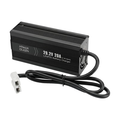 Зарядний пристрій для акумуляторних батарей LiFePO4 29.2V/20A Power Queen P24V20A-BCHA-MINI-X Зарядний пристрій для акумуляторних батарей LiFePO4 29.2V/20A Power Queen P24V20A-BCHA-MINI-X