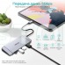 USB-C хаб 9-в-1 Choetech M15 HDMI 4K@30Hz, VGA, 3 USB3.0, RJ45, USB-C PD, SD-card, TF-card