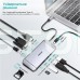 USB-C хаб 9-в-1 Choetech M15 HDMI 4K@30Hz, VGA, 3 USB3.0, RJ45, USB-C PD, SD-card, TF-card