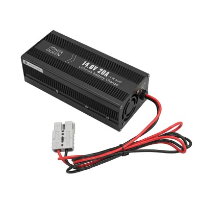 Зарядний пристрій для акумуляторних батарей LiFePO4 14.6V/20A Power Queen P12V20A-BCHA-X Зарядний пристрій для акумуляторних батарей LiFePO4 14.6V/20A Power Queen P12V20A-BCHA-X