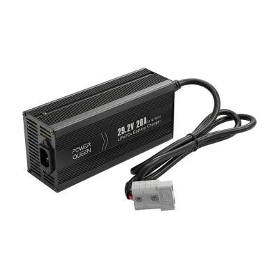 Зарядний пристрій для акумуляторних батарей LiFePO4 29.2V/20A Power Queen P24V20A-BCHA-MINI-X Зарядний пристрій для акумуляторних батарей LiFePO4 29.2V/20A Power Queen P24V20A-BCHA-MINI-X