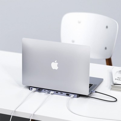 USB-C хаб 11-в-1 Choetech M20 HDMI 4K@30Hz, VGA, 3 USB-A 3.0, USB-C 3.0, RJ45, USB-C PD, SD-card, TF-card, 3.5mm audio USB-C хаб 11-в-1 Choetech M20 HDMI 4K@30Hz, VGA, 3 USB-A 3.0, USB-C 3.0, RJ45, USB-C PD, SD-card, TF-card, 3.5mm audio