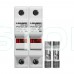 Комплект роз'єднувача та запобіжника 1000V Leader 32A PV0191-2P та 2 шт. 15A BX0234 для сонячних панелей Комплект роз'єднувача та запобіжника 1000V Leader 32A PV0191-2P та 2 шт. 15A BX0234 для сонячних панелей