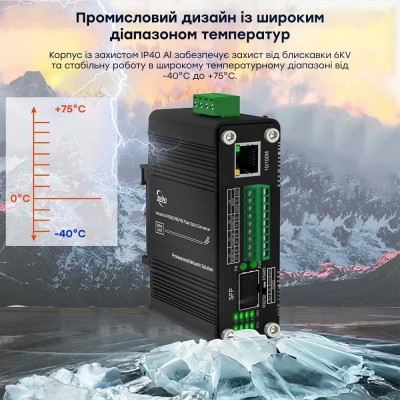 Медіаконвертер E-LINK LNK-IMCRS1100-SFP RS232/RS485/RS422 Медіаконвертер E-LINK LNK-IMCRS1100-SFP RS232/RS485/RS422