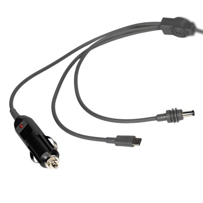 Кабель живлення 3 в 1 для Starlink Mini E-NET автомобільний прикурювач, DC Plug та USB Type-C Plug 5м Кабель живлення 3 в 1 для Starlink Mini E-NET автомобільний прикурювач, DC Plug та USB Type-C Plug 5м