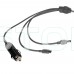 Кабель живлення 3 в 1 для Starlink Mini E-NET автомобільний прикурювач, DC Plug та USB Type-C Plug 5м Кабель живлення 3 в 1 для Starlink Mini E-NET автомобільний прикурювач, DC Plug та USB Type-C Plug 5м