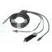 Кабель живлення 3 в 1 для Starlink Mini E-NET автомобільний прикурювач, DC Plug та USB Type-C Plug 5м Кабель живлення 3 в 1 для Starlink Mini E-NET автомобільний прикурювач, DC Plug та USB Type-C Plug 5м