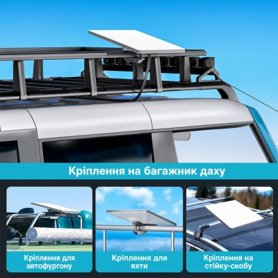 Кріплення на рейлінги автомобіля для Starlink Mini Кріплення на рейлінги автомобіля для Starlink Mini