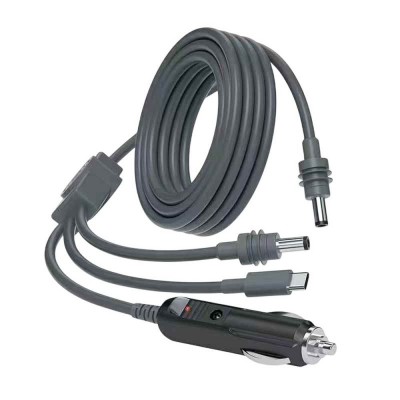 Кабель питания 3 в 1 для Starlink Mini E-NET автомобильный прикуриватель, DC Plug и USB Type-C Plug 5м Кабель питания 3 в 1 для Starlink Mini E-NET автомобильный прикуриватель, DC Plug и USB Type-C Plug 5м