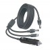 Кабель живлення 3 в 1 для Starlink Mini E-NET автомобільний прикурювач, DC Plug та USB Type-C Plug 5м