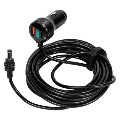 Кабель питания для Starlink Mini E-NET автомобильный прикуриватель/DC с USB Type-C и LED 5м