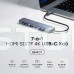 USB-C хаб 7-в-1 Cudy UH407 HDMI 4K@60Hz, 2 USB-A, 2 USB-C, SD-card, TF-card