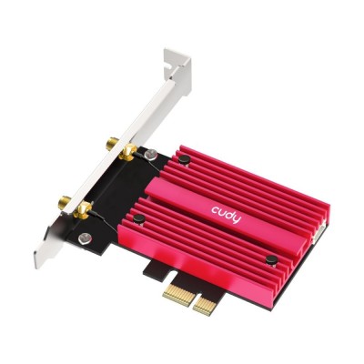 Адаптер WiFi 7 Cudy WE9300S BE9300 PCI Express тридіапазонний з Bluetooth 5.4 Адаптер WiFi 7 Cudy WE9300S BE9300 PCI Express тридіапазонний з Bluetooth 5.4