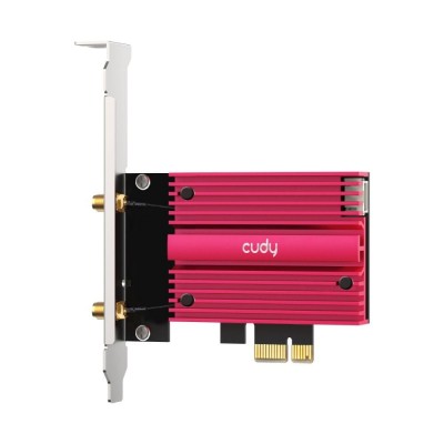 Адаптер WiFi 7 Cudy WE9300S BE9300 PCI Express тридіапазонний з Bluetooth 5.4 Адаптер WiFi 7 Cudy WE9300S BE9300 PCI Express тридіапазонний з Bluetooth 5.4