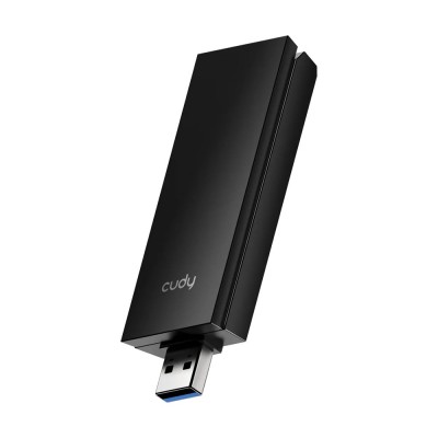 Адаптер WiFi 6E Cudy WU5400 тридіапазонний з USB 3.0 AX5400 Адаптер WiFi 6E Cudy WU5400 тридіапазонний з USB 3.0 AX5400