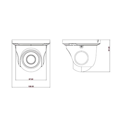 AHD-відеокамера 4Mp TVT TD-7544AE (D/IR1) f=3.6mm