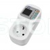 Розумна розетка з реле контролю напруги та струму з Wi-Fi (Tuya) TOMZN TOSVA-16LW EU 16A, моніторинг енергоспоживання, захист від витоку струму