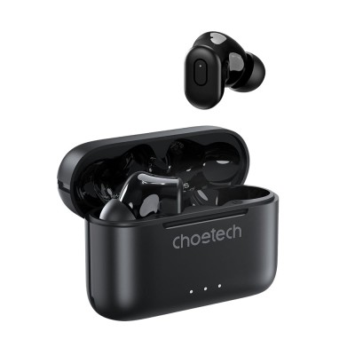 Бездротові навушники Choetech BH-T15 Black TWS, Bluetooth 5.2, ANC+ENC