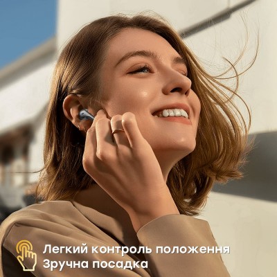 Бездротові навушники Choetech BH-T17 Black TWS, Bluetooth 5.4, ANC+ENC