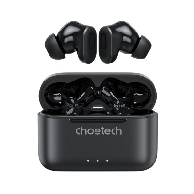 Бездротові навушники Choetech BH-T15 Black TWS, Bluetooth 5.2, ANC+ENC
