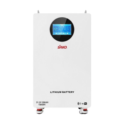 Комплект резервного живлення 10kW 10.24kWh: гібридний інвертор для сонячних панелей Megarevo R10KL1DA-G2S і акумуляторна батарея 51.2V 200Ah Sako Li-Sun series SK-51.2V200Ah
