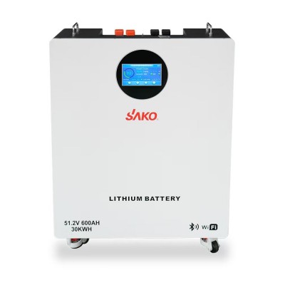 Комплект резервного живлення 10kW 30.72kWh: гібридний інвертор для сонячних панелей Megarevo R10KL1DA-G2S і акумуляторна батарея 51.2V 600Ah Sako Li-Sun series SK-51.2V600Ah