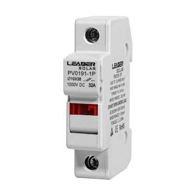 Разъединитель предохранителей 32A Leader PV0191-1P DC 1000V Разъединитель предохранителей 32A Leader PV0191-1P DC 1000V