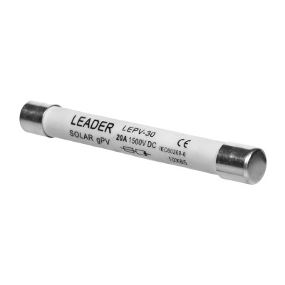 Плавкий запобіжник 20A 1500V Leader FSKDC20AL для сонячних панелей Плавкий запобіжник 20A 1500V Leader FSKDC20AL для сонячних панелей