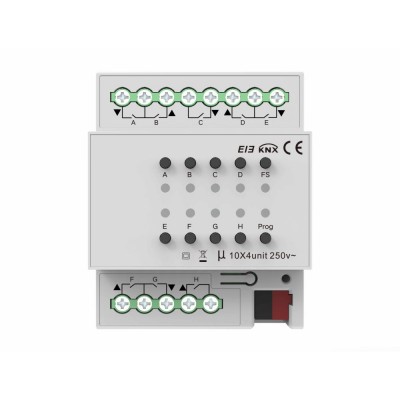 Модуль управления шторами на 4 канала, KNX Akubela KXAC-B1C4 Модуль управления шторами на 4 канала, KNX Akubela KXAC-B1C4