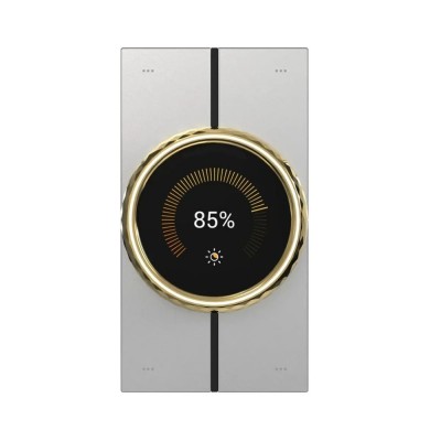 Центральна панель керування розумним будинком 2.1" Akubela HyPanel LUX RT61-PoE-EU Gold з PoE