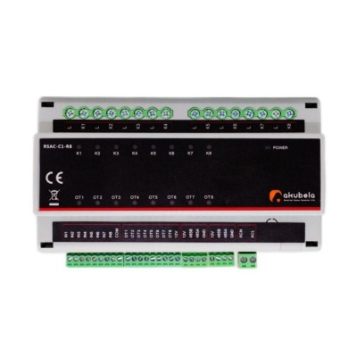 Умный контроллер на 8 каналов (актуатор переключателя) Akubela RSAC-C1-R8 Умный контроллер на 8 каналов (актуатор переключателя) Akubela RSAC-C1-R8