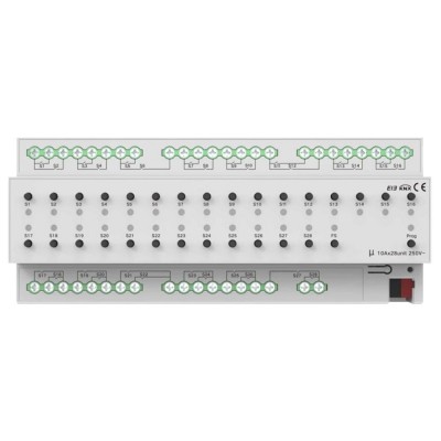 Модуль переключателей на 28 каналов, 10A, KNX Akubela KXAC-B1R28A10 Модуль переключателей на 28 каналов, 10A, KNX Akubela KXAC-B1R28A10