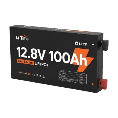 Аккумуляторная батарея литий-железо-фосфатная 12.8В 100А*ч LiFePO4 LiTime Slim 12V100-100-SLIM-LTCP-4-SE100 ультратонкая Аккумуляторная батарея литий-железо-фосфатная 12.8В 100А*ч LiFePO4 LiTime Slim 12V100-100-SLIM-LTCP-4-SE100 ультратонкая
