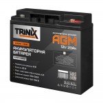 Акумуляторна батарея 12В 20Аг Trinix 12V20Ah/20Hr Super Charge AGM свинцево-кислотна Акумуляторна батарея 12В 20Аг Trinix 12V20Ah/20Hr Super Charge AGM свинцево-кислотна