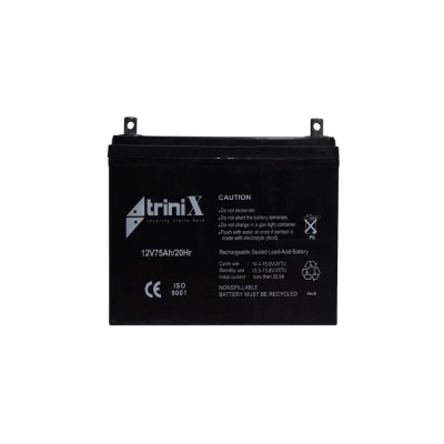 Аккумуляторная батарея 12В 75Ач Trinix 12V75Ah/20Hr AGM свинцово-кислотная Аккумуляторная батарея 12В 75Ач Trinix 12V75Ah/20Hr AGM свинцово-кислотная