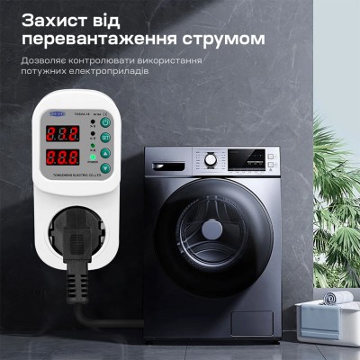 Реле контролю напруги та струму в розетку TOMZN TOSVA-16 EU 16A Реле контролю напруги та струму в розетку TOMZN TOSVA-16 EU 16A
