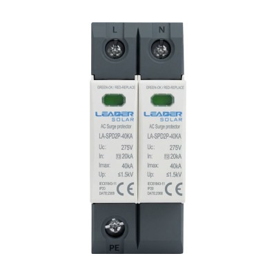 Обмежувач напруги Leader LA-SPD2P-40KA (1P+N) 275V AC під DIN-рейку
