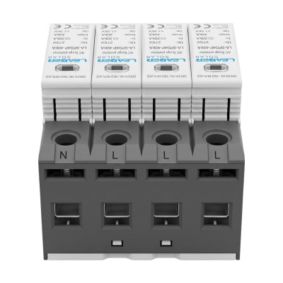Обмежувач напруги Leader LA-SPD4P-40KA (3P+N) 275V AC під DIN-рейку
