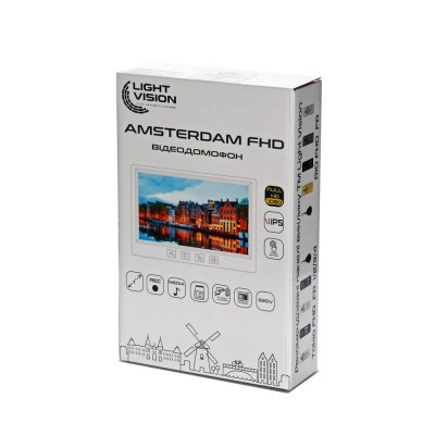 Відеодомофон 7" Light Vision AMSTERDAM FHD White Відеодомофон 7" Light Vision AMSTERDAM FHD White