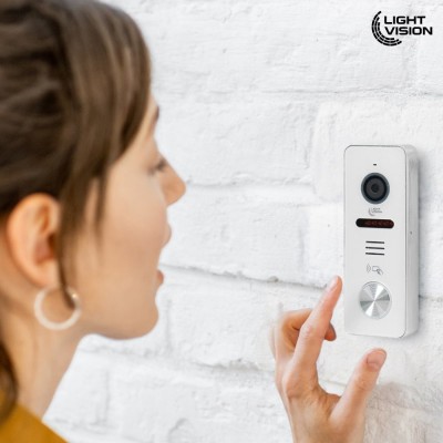 Комплект відеодомофону Light Vision з електрозамком: домофон 7" AMSTERDAM FHD Black, відеопанель 2Mp RIO FHD (RF) White зі зчитувачем Mifare, електромеханічний замок Trinix TRX Fass Steel Комплект відеодомофону Light Vision з електрозамком: домофон 7" AMSTERDAM FHD Black, відеопанель 2Mp RIO FHD (RF) White зі зчитувачем Mifare, електромеханічний замок Trinix TRX Fass Steel