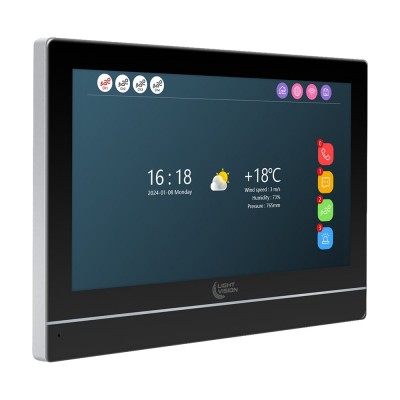 Відеодомофон 7" WiFi Tuya Light Vision MADRID FHD Black