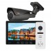 Комплект відеодомофону Light Vision з відеокамерою: домофон 7" AMSTERDAM FHD Black, відеопанель 2Mp RIO FHD (RF) White зі зчитувачем Mifare, MHD-відеокамера 2Mp VLC-1192WFM Graphite